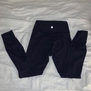 lululemon navy In movement 7/8 everlux 25” leggings